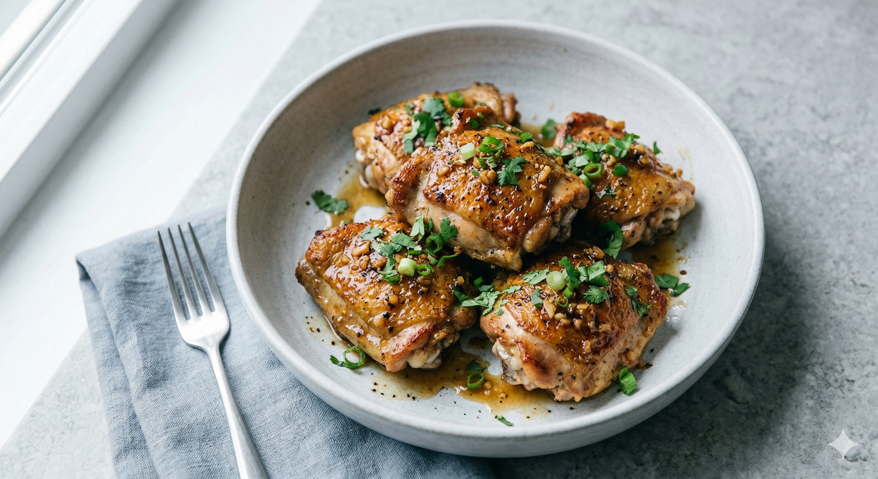 Honey Garlic Chicken Thighs